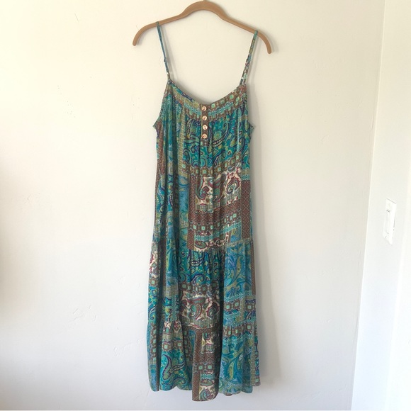Floral Print Ruffle Hem Y2K Midi Sun Dress - Picture 4 of 14
